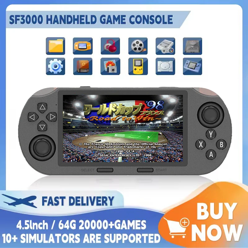 Retro Gaming Images - SF3000 Portable Handheld Game Player 4.5