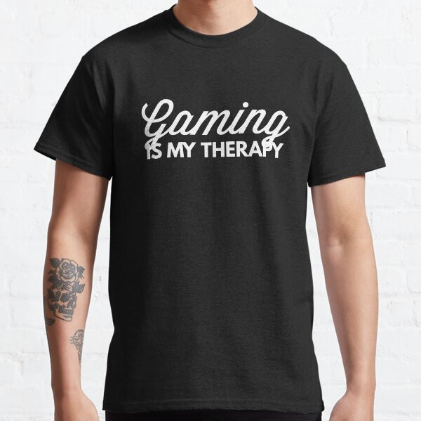 Retro Gaming Gifts For Men - Gaming is my therapy Funny Retro