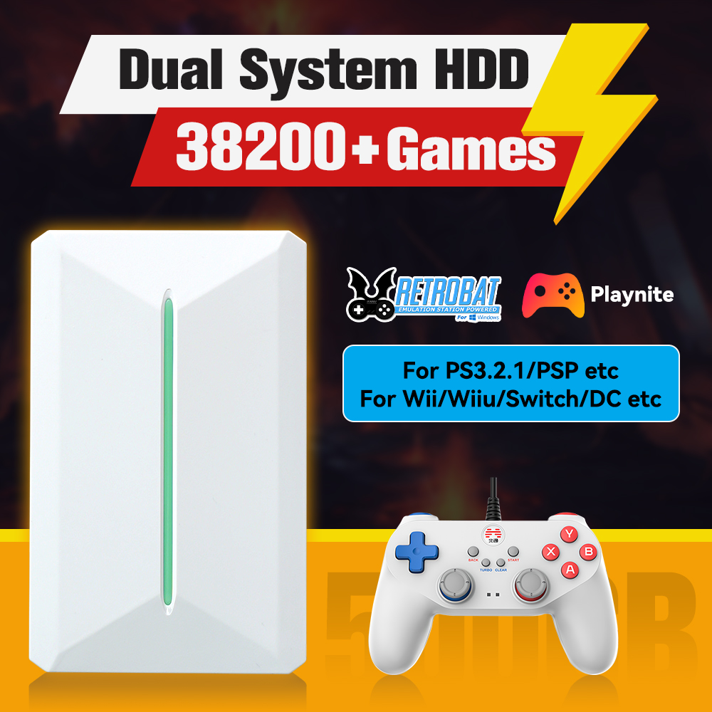 Retro Gaming Hdd - Retrobat＆Playnite System HDD Retro Game Console