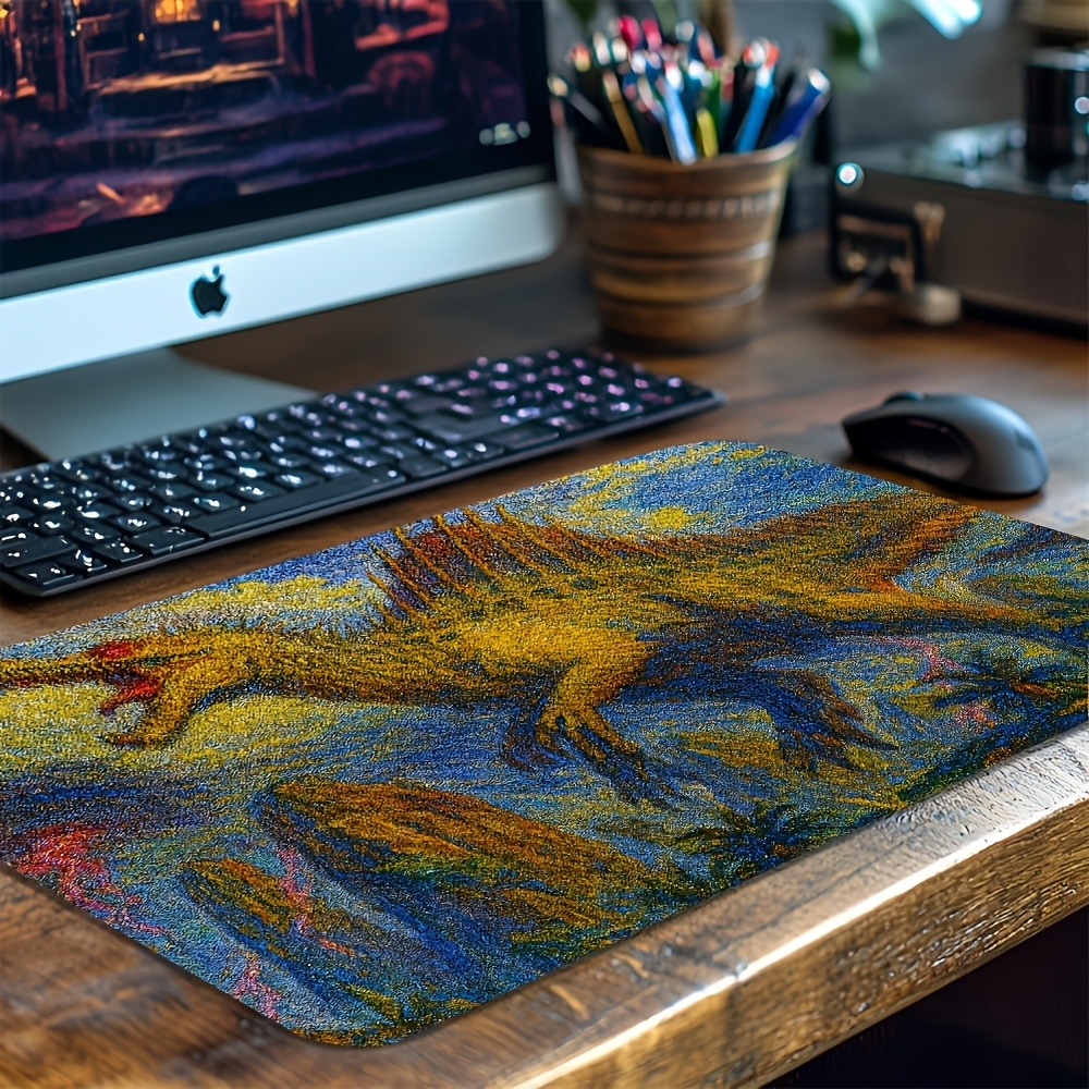 Retro Pc Gaming - Retro Spinosaurus Playmat Non-slip DeskPad Extended