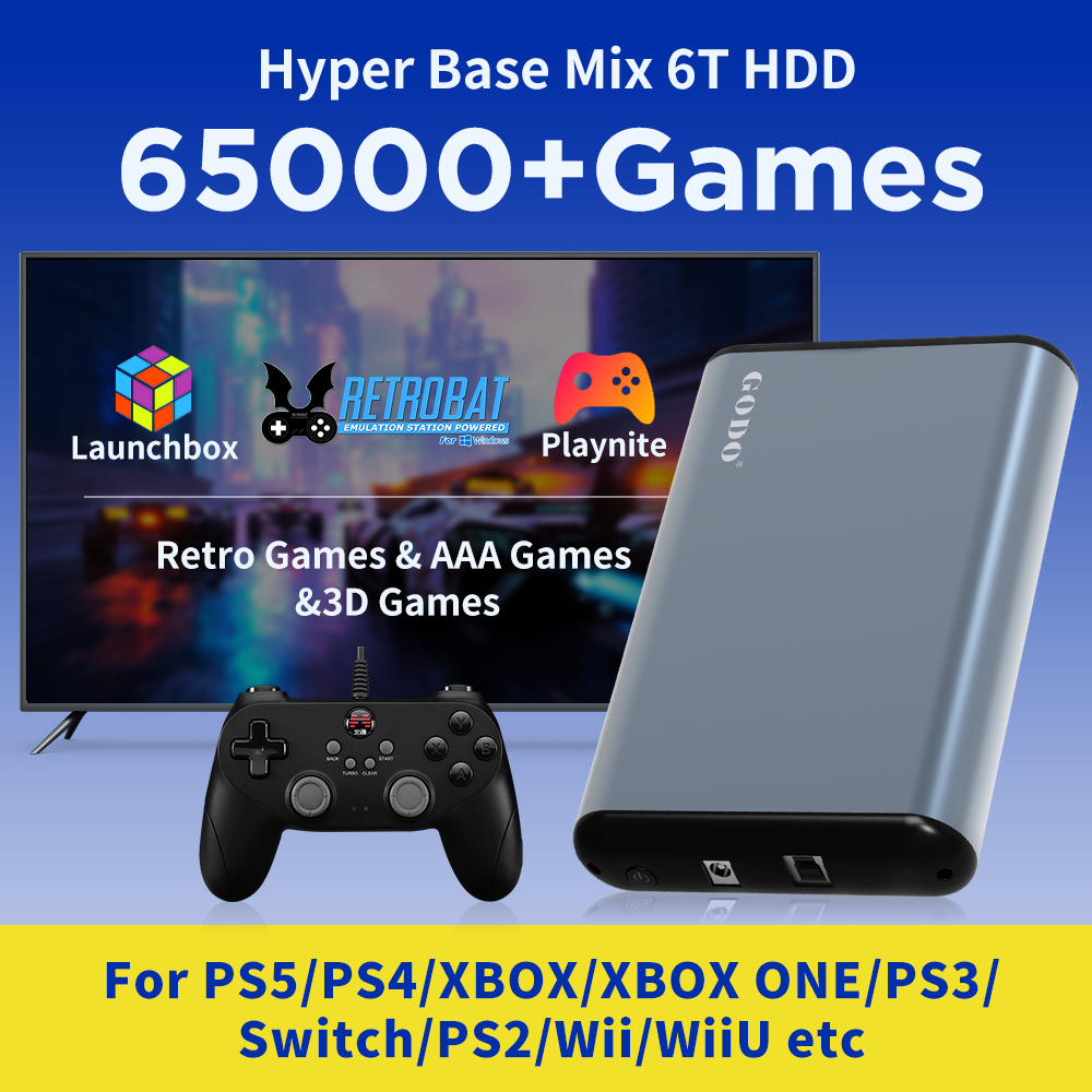 JMachen 6TB Portable Gaming HD - огляд і ціна Retro Gaming Hdd