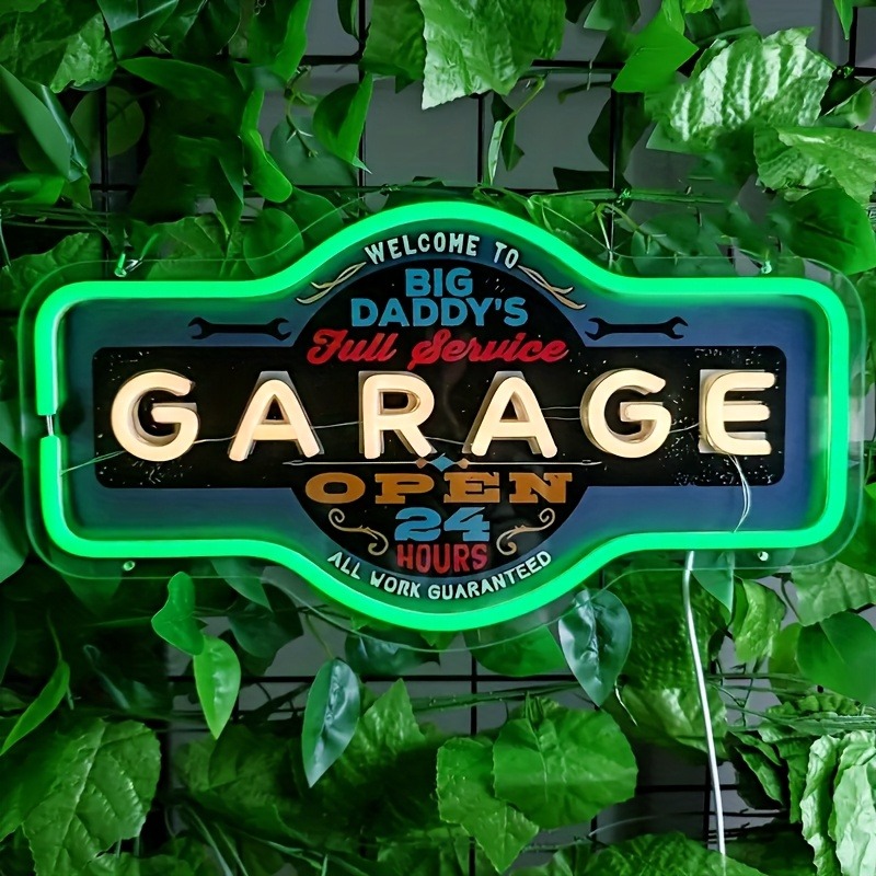 Retro Garage LED Neon Sign UV  - огляд і ціна Retro Gaming Usb