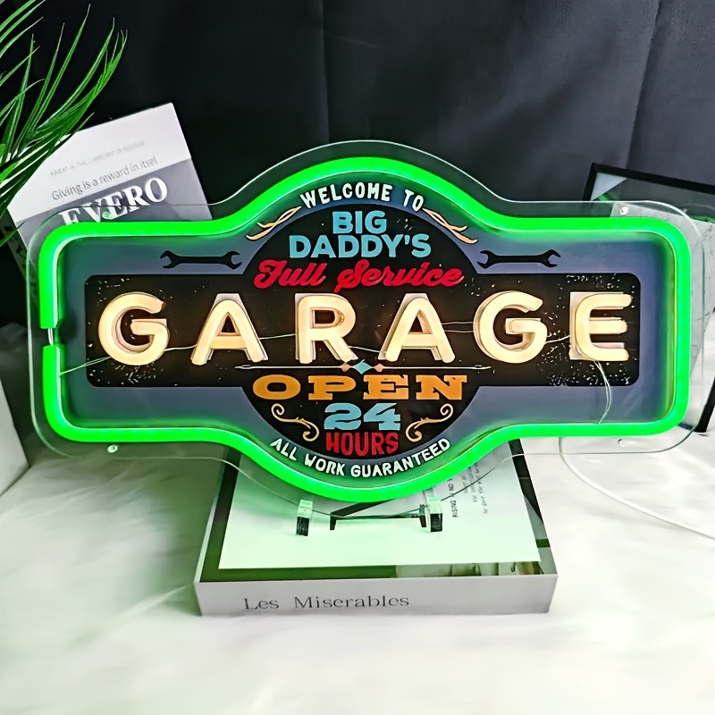 Retro Garage LED Neon Sign UV  - огляд і ціна Retro Gaming Usb