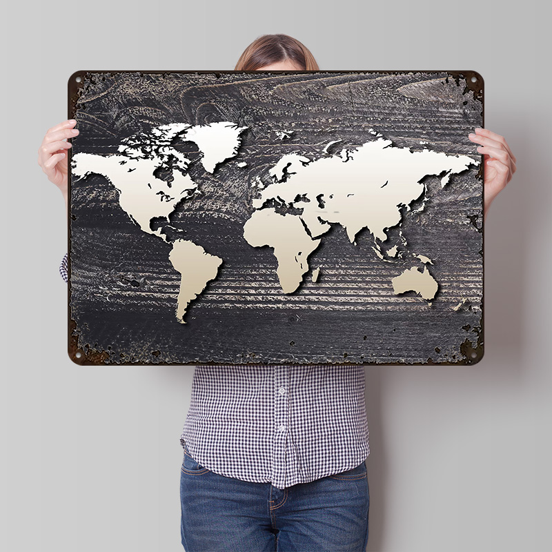 World Map 4 Metal Poster Custo - огляд і ціна World Of Retro Gaming