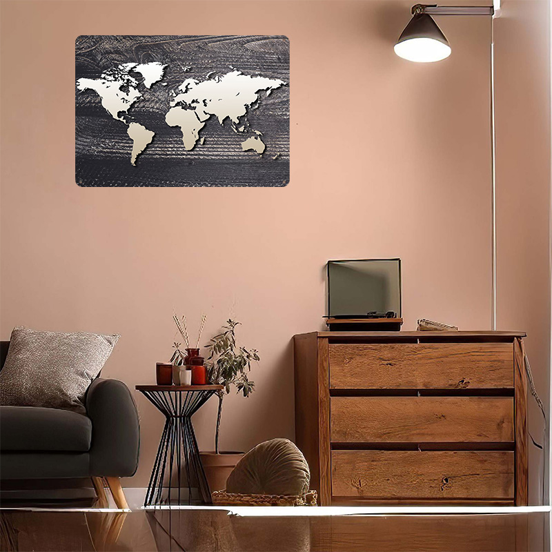 World Map 4 Metal Poster Custo - огляд і ціна World Of Retro Gaming
