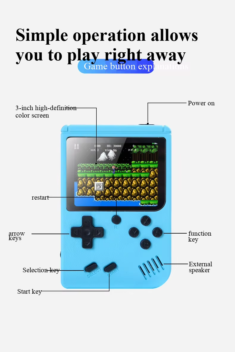 400 In 1 MINI Games Handheld G - огляд і ціна Retro Gaming Os
