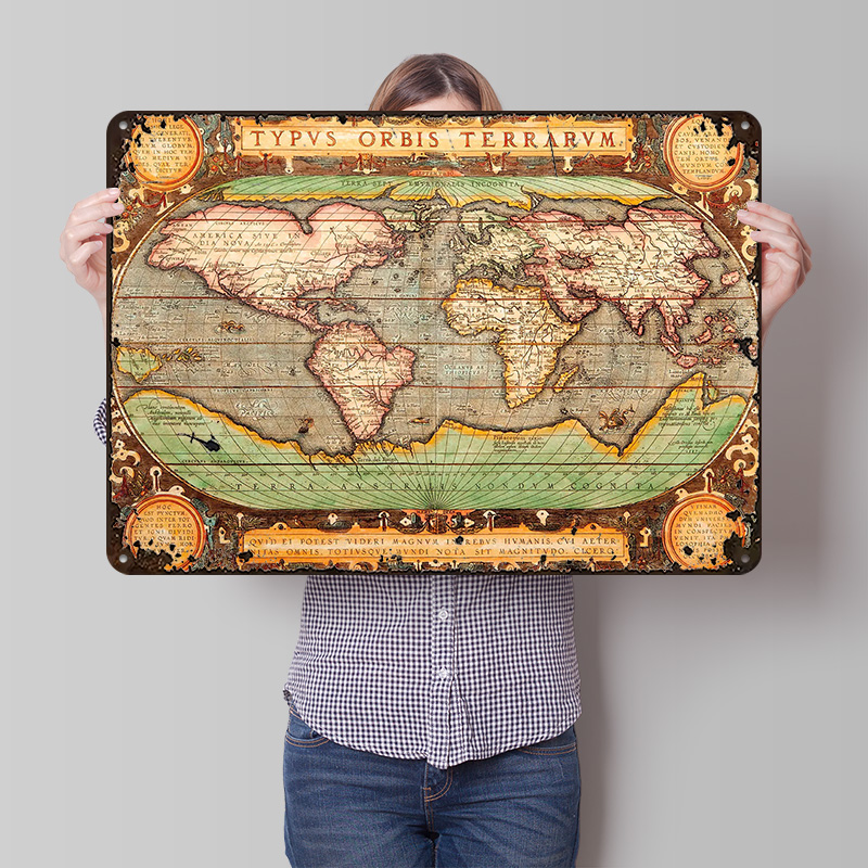 Old Map of the World Printed P - огляд і ціна World Of Retro Gaming