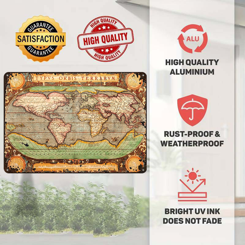Old Map of the World Printed P - огляд і ціна World Of Retro Gaming