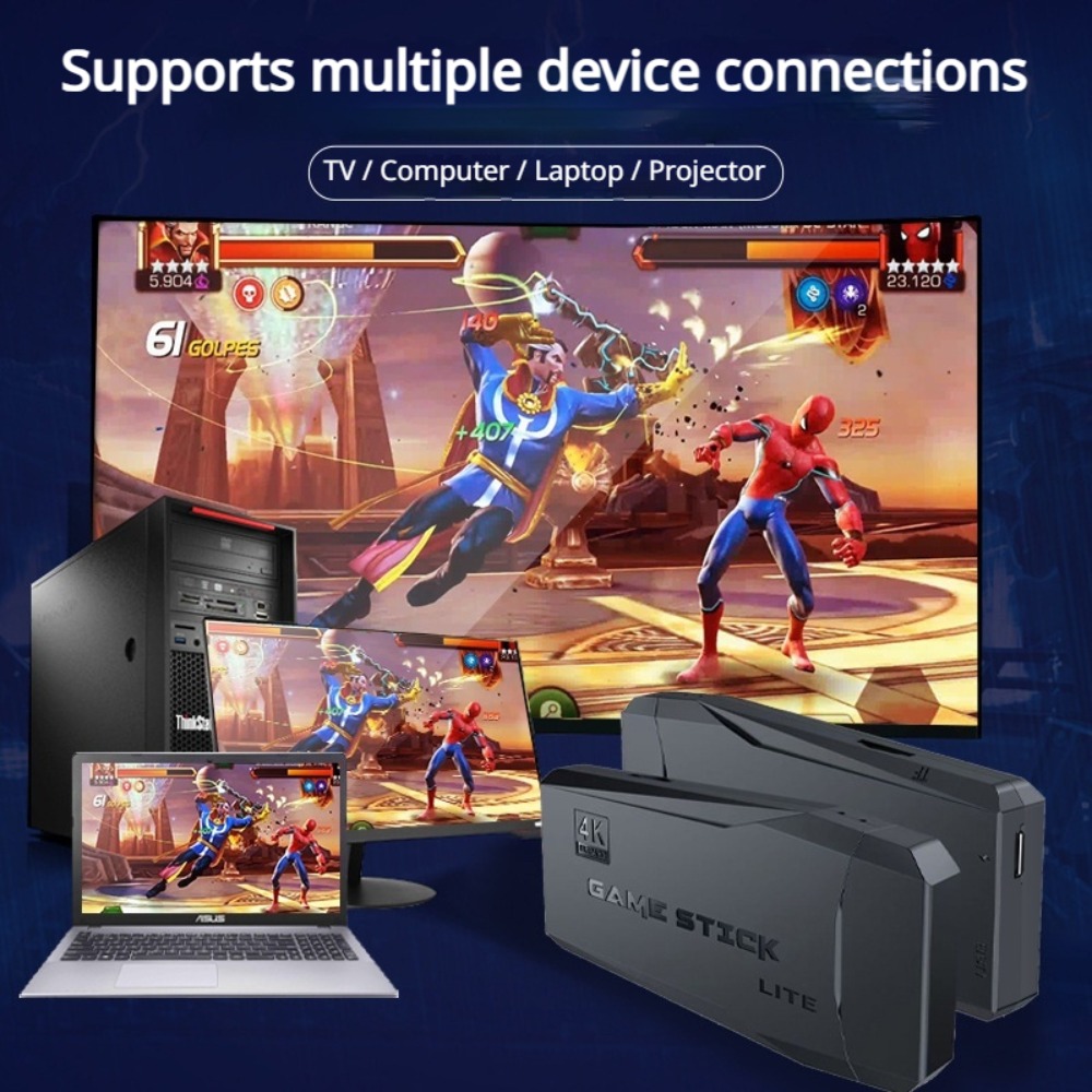 Portable 4K Retro Game Stick C - огляд і ціна Retro Gaming Os