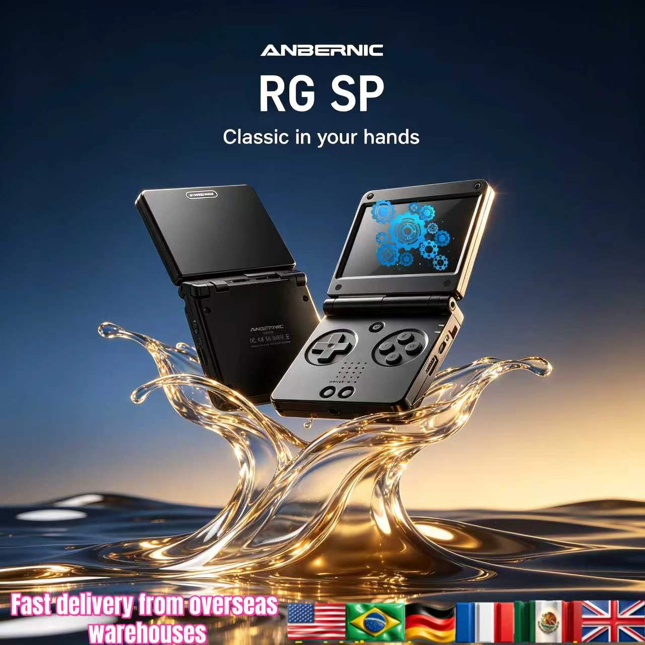 Anbernic RGSP Flip Classic Han - огляд і ціна Retro Gaming For Tv
