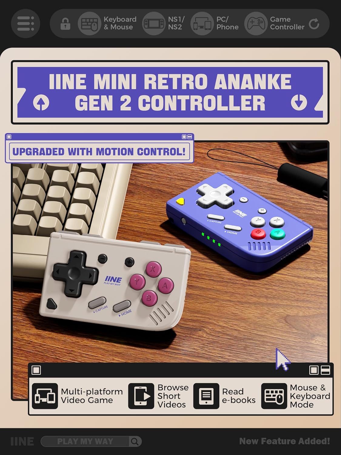 Mini Retro Game Controller,Poc - огляд і ціна Retro Gaming Keychain