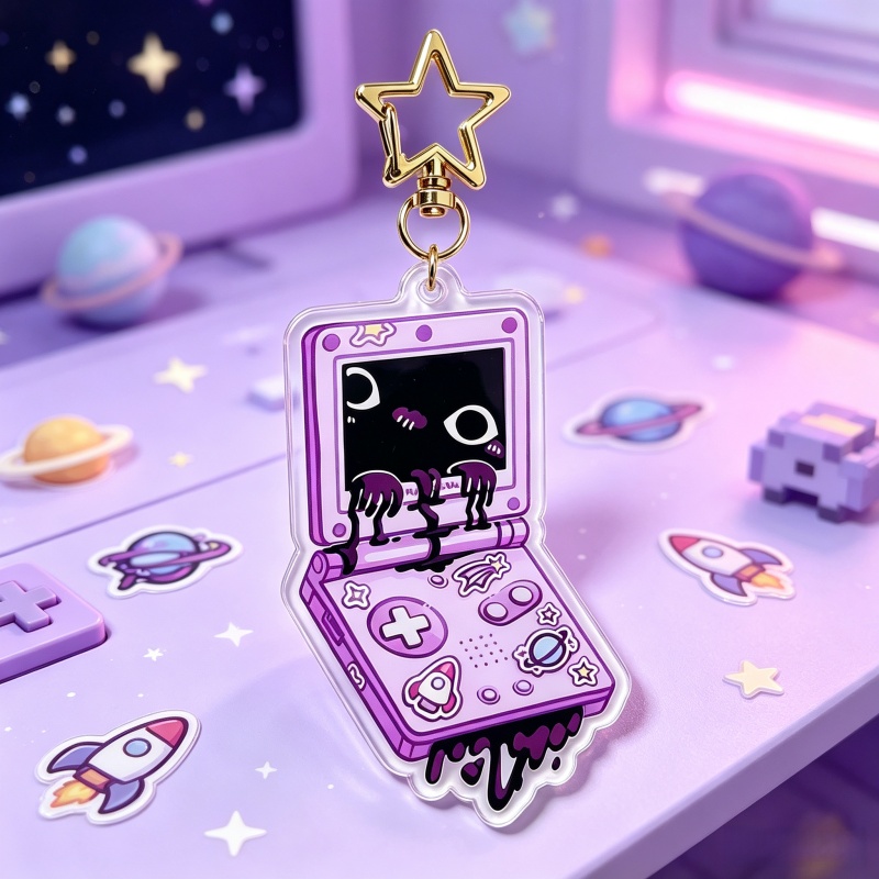 Creepy Game Console Acrylic Ke - огляд і ціна Retro Gaming Keychain