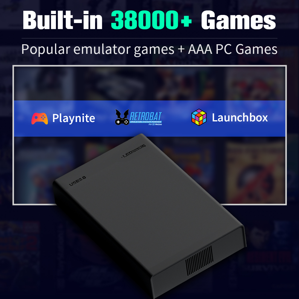 500G Game Hard Drive With 3800 - огляд і ціна Retro Gaming Hdd