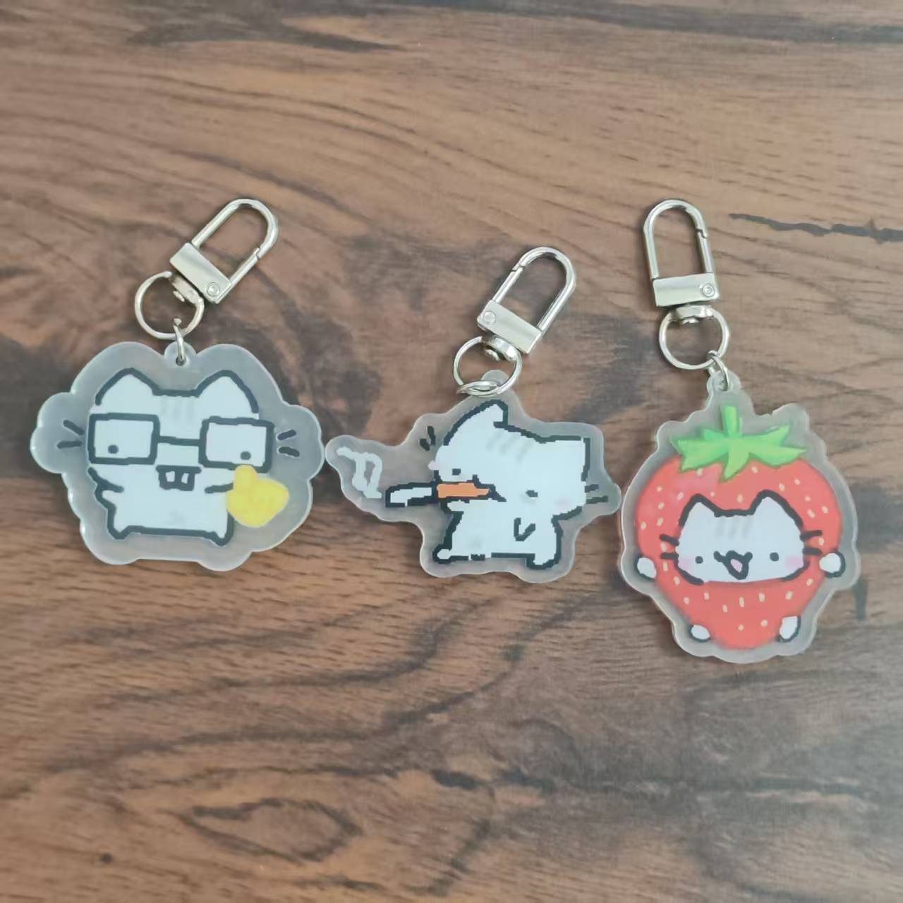 2d Flat Pixel Cat Keychain - G - огляд і ціна Retro Gaming Keychain