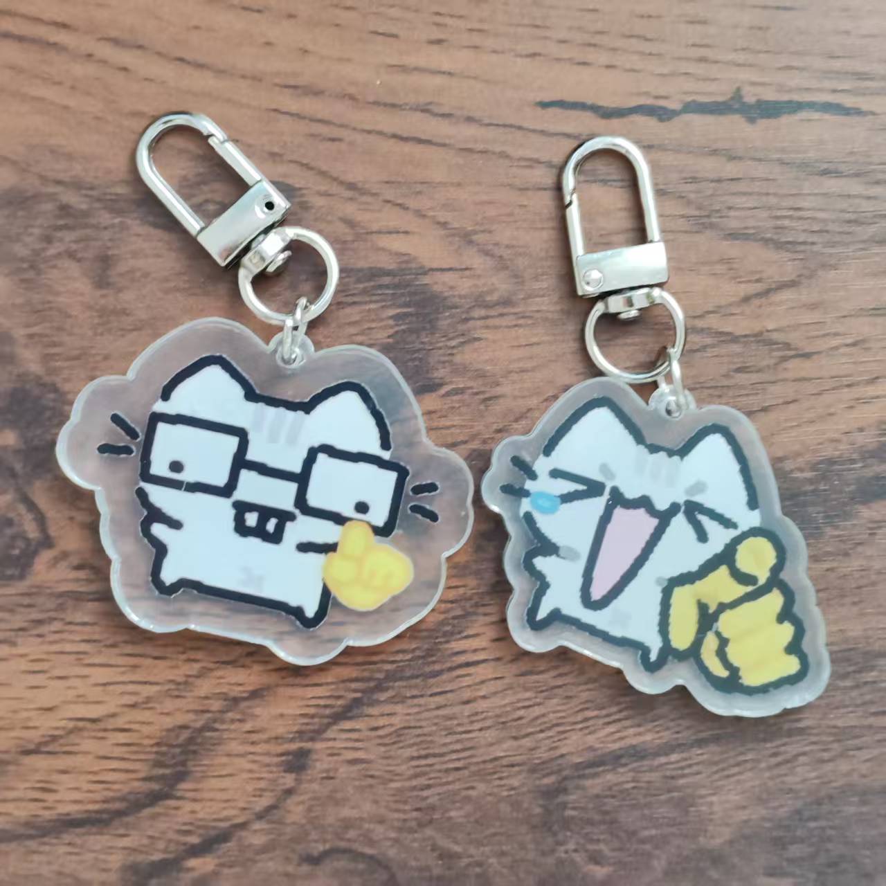 2d Flat Pixel Cat Keychain - G - огляд і ціна Retro Gaming Keychain