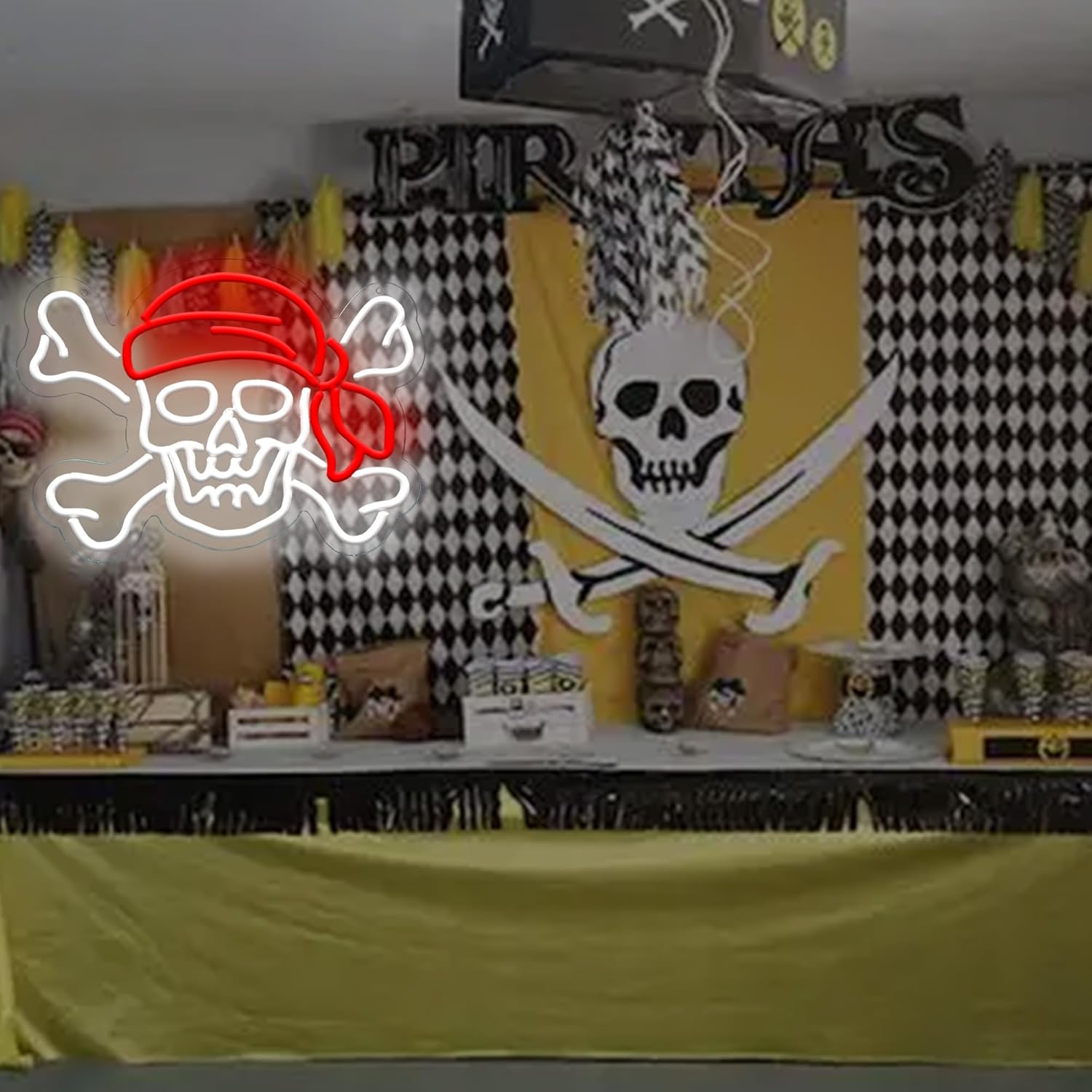 Pirate Skull USB Dimmable Neon - огляд і ціна Retro Gaming Gifts For Men
