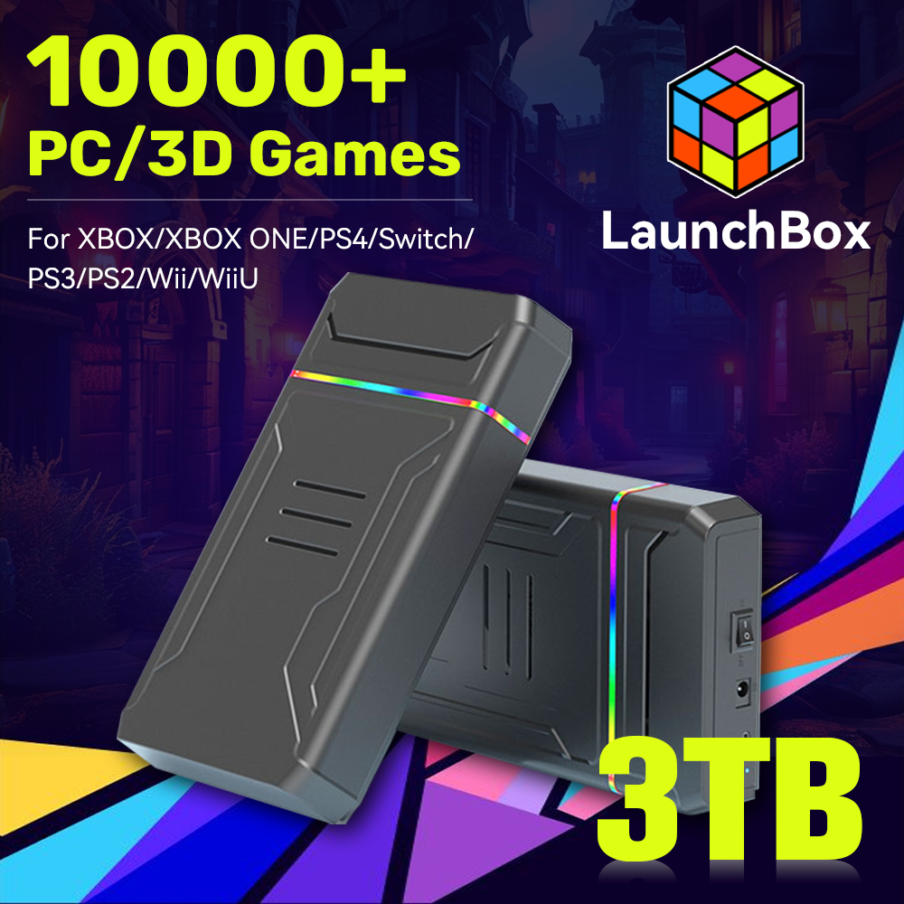 JMachen Launchbox 3TB Gaming H - огляд і ціна Retro Gaming Hdd
