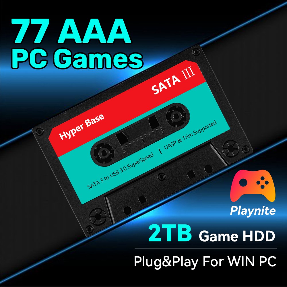 2TB Game Hard Drive With 77 PC - огляд і ціна Retro Gaming Hdd