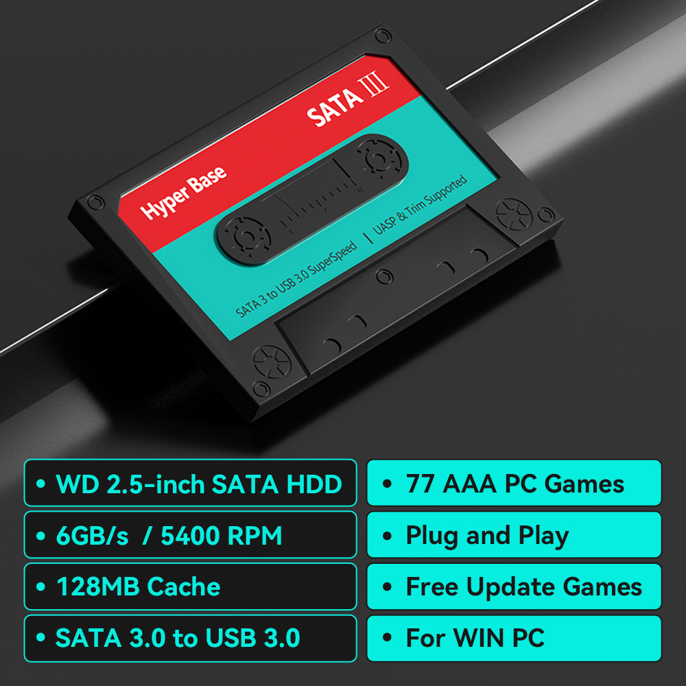 2TB Game Hard Drive With 77 PC - огляд і ціна Retro Gaming Hdd