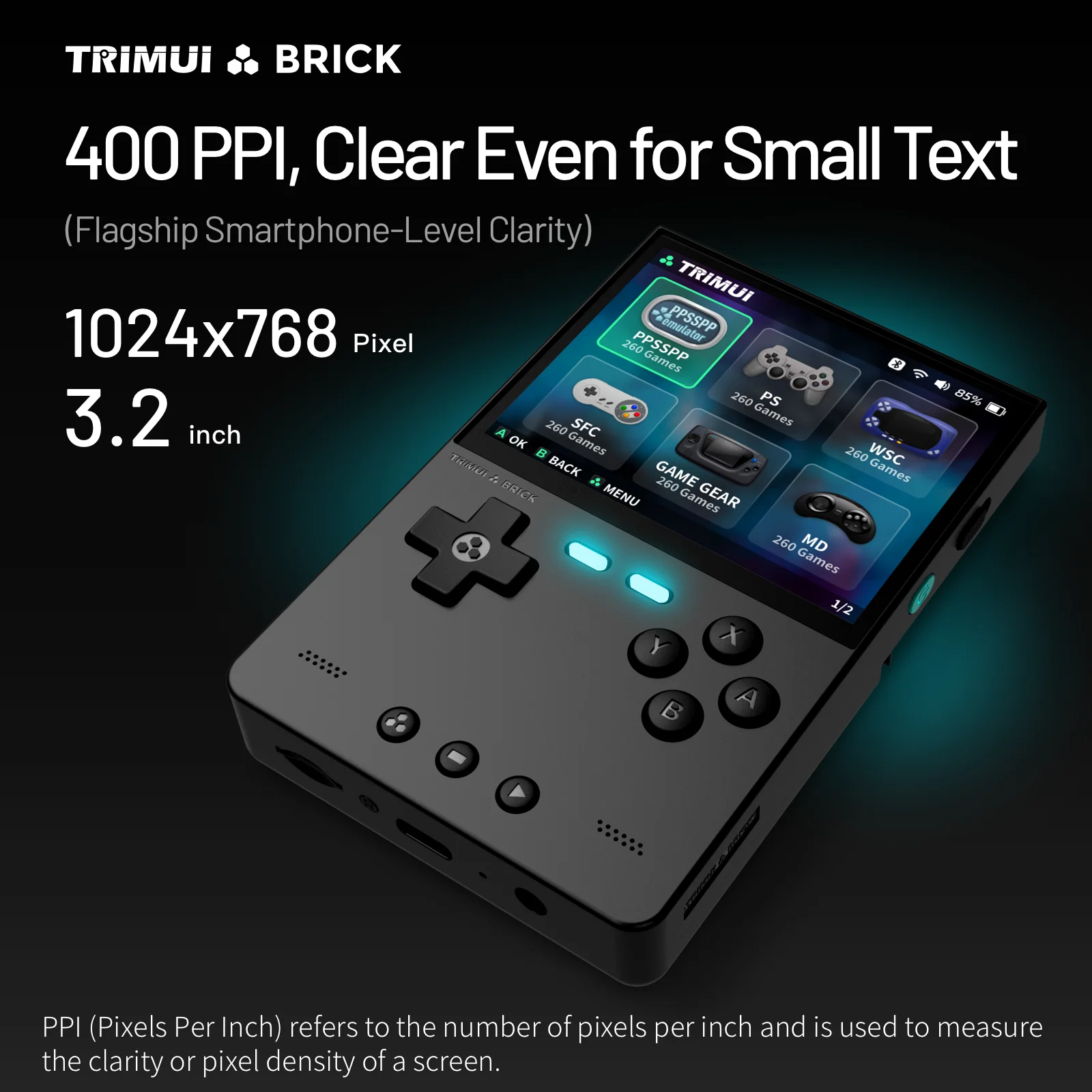 TRIMUI BRICK Handheld Game Con - огляд і ціна Retro Gaming Usb