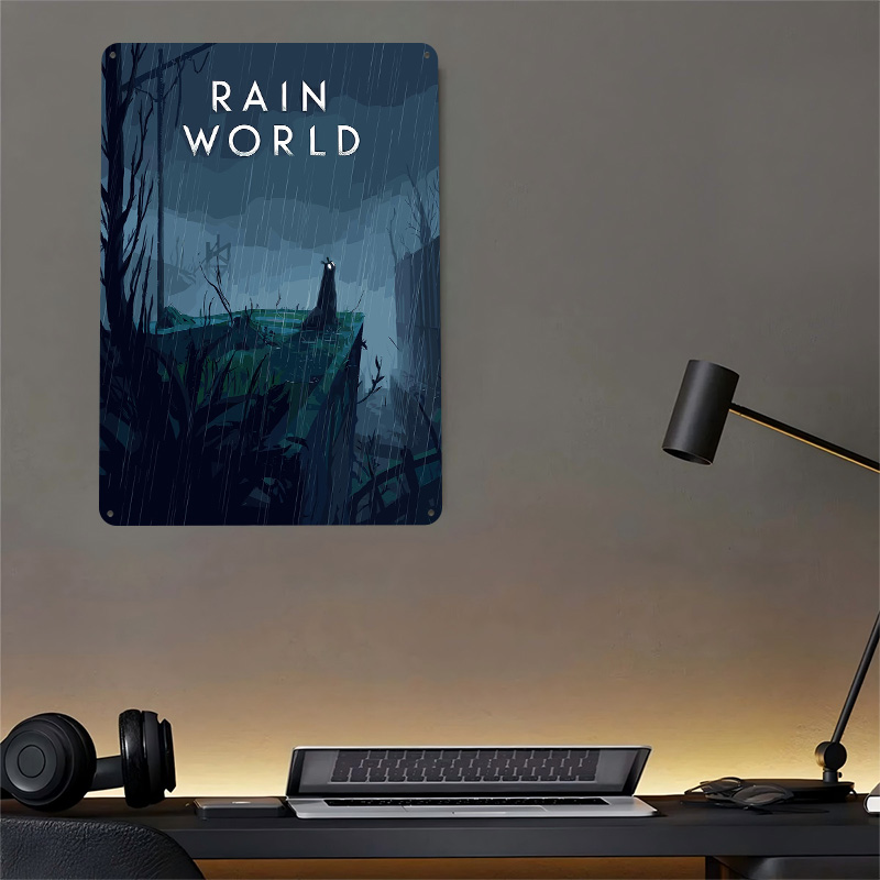 Rain World Game Cover Art Tin  - огляд і ціна World Of Retro Gaming