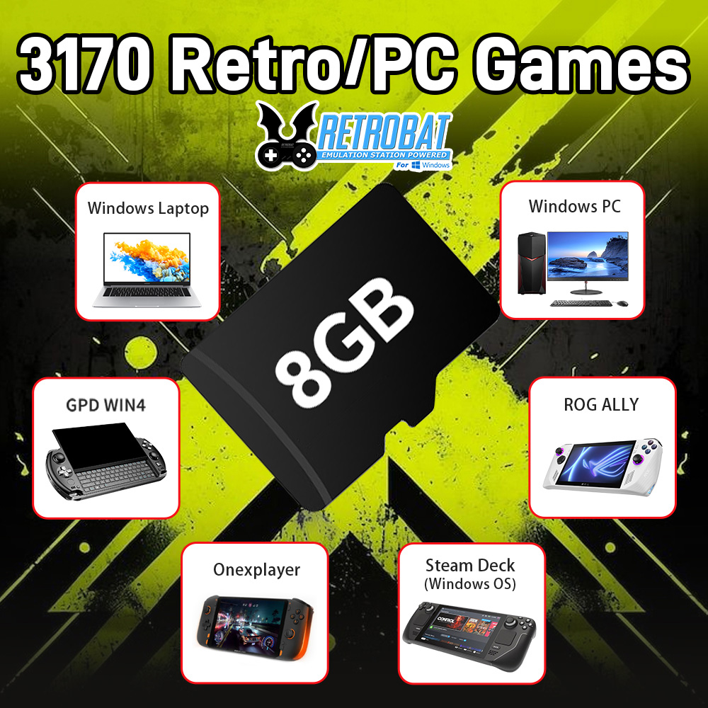 8GB Game TF Card with 3170 Ret - огляд і ціна Retro Gaming Os